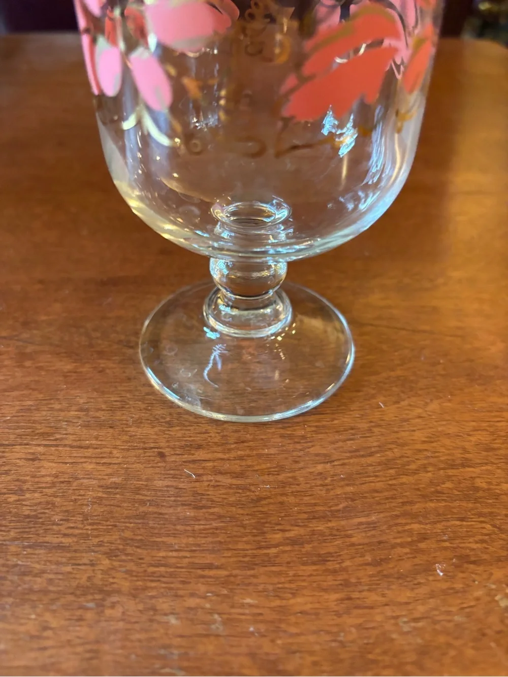 Handpainted Footed Apothocary Jar vintage